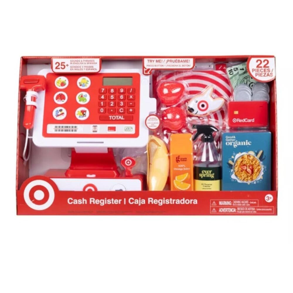 Target Cash Register + Coins, Play Credit Card, Groceries, Calculator NWT